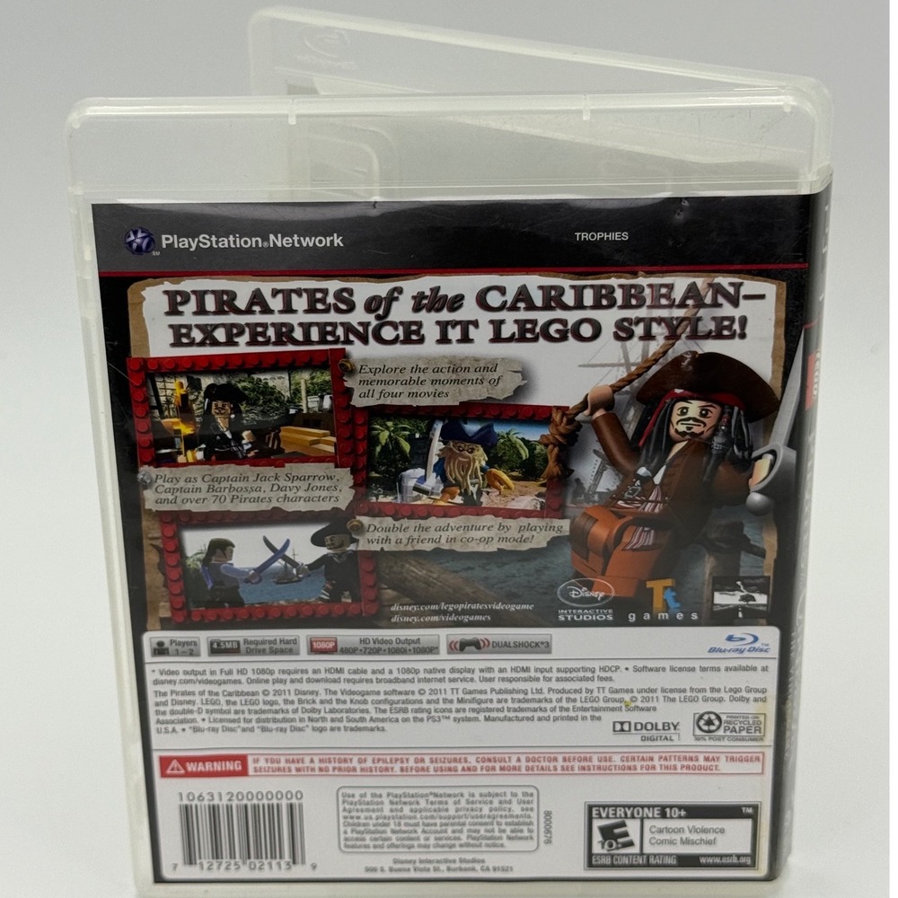 LEGO Pirates of the Caribbean The Video Game Sony PS3 PlayStation 3 Disney 2011 - Picture 2 of 5